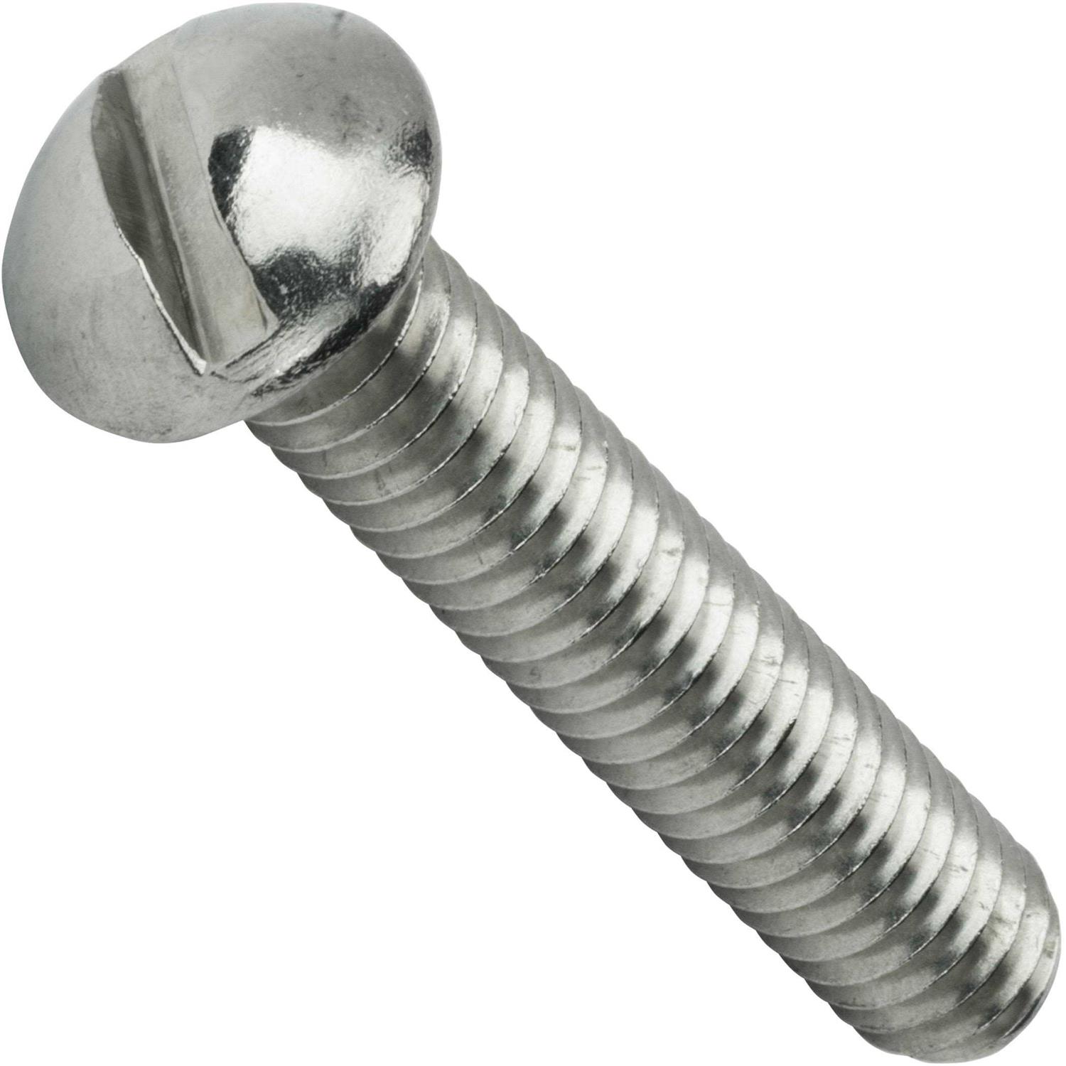 Slotted Round Head Machine Screws Stainless Steel 18-8 Qty - Cheap Fitting