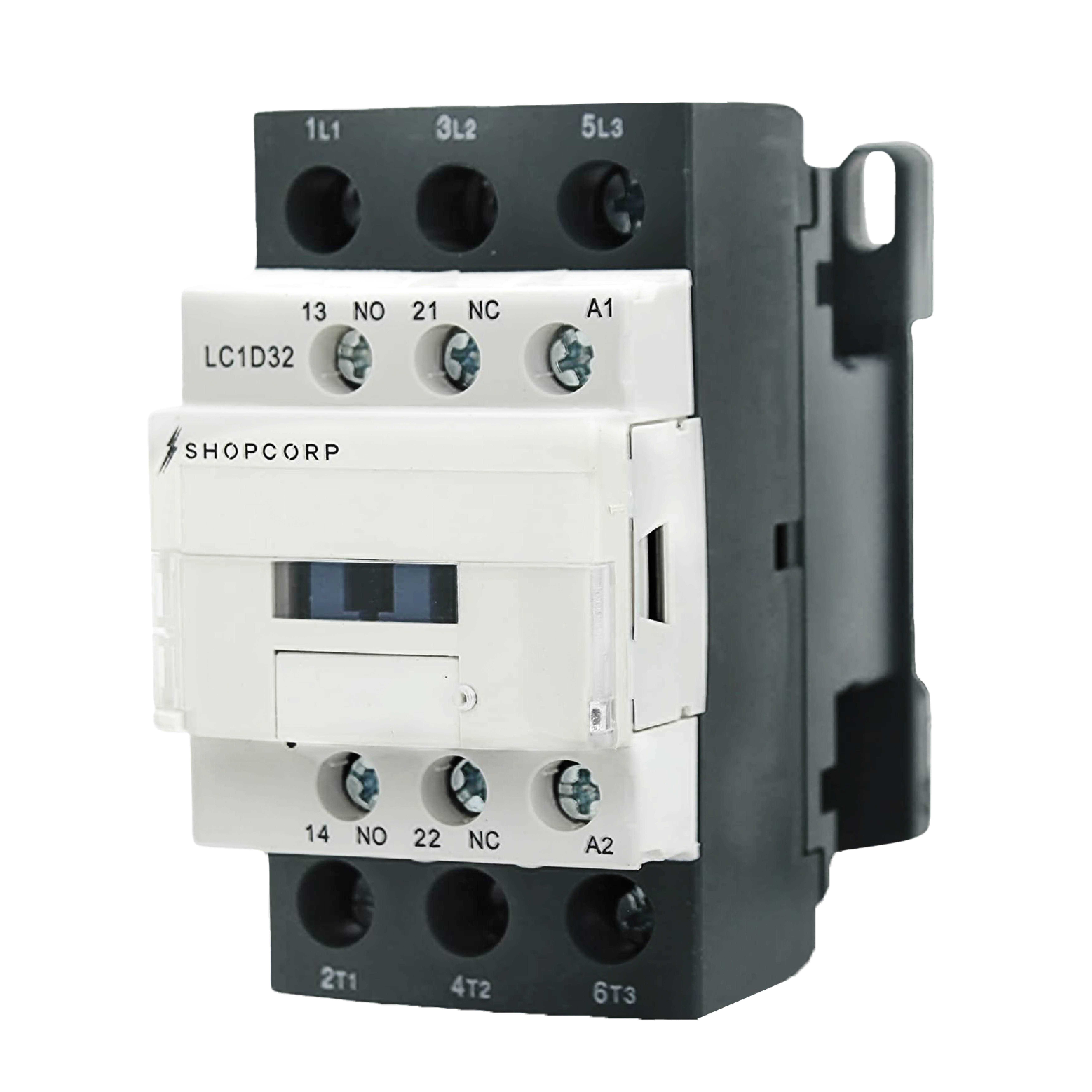 Shopcorp Contactor 30 Amp 3 Pole Normally Open and Auxiliary 1no/1nc IEC 660V - Cheap Fitting