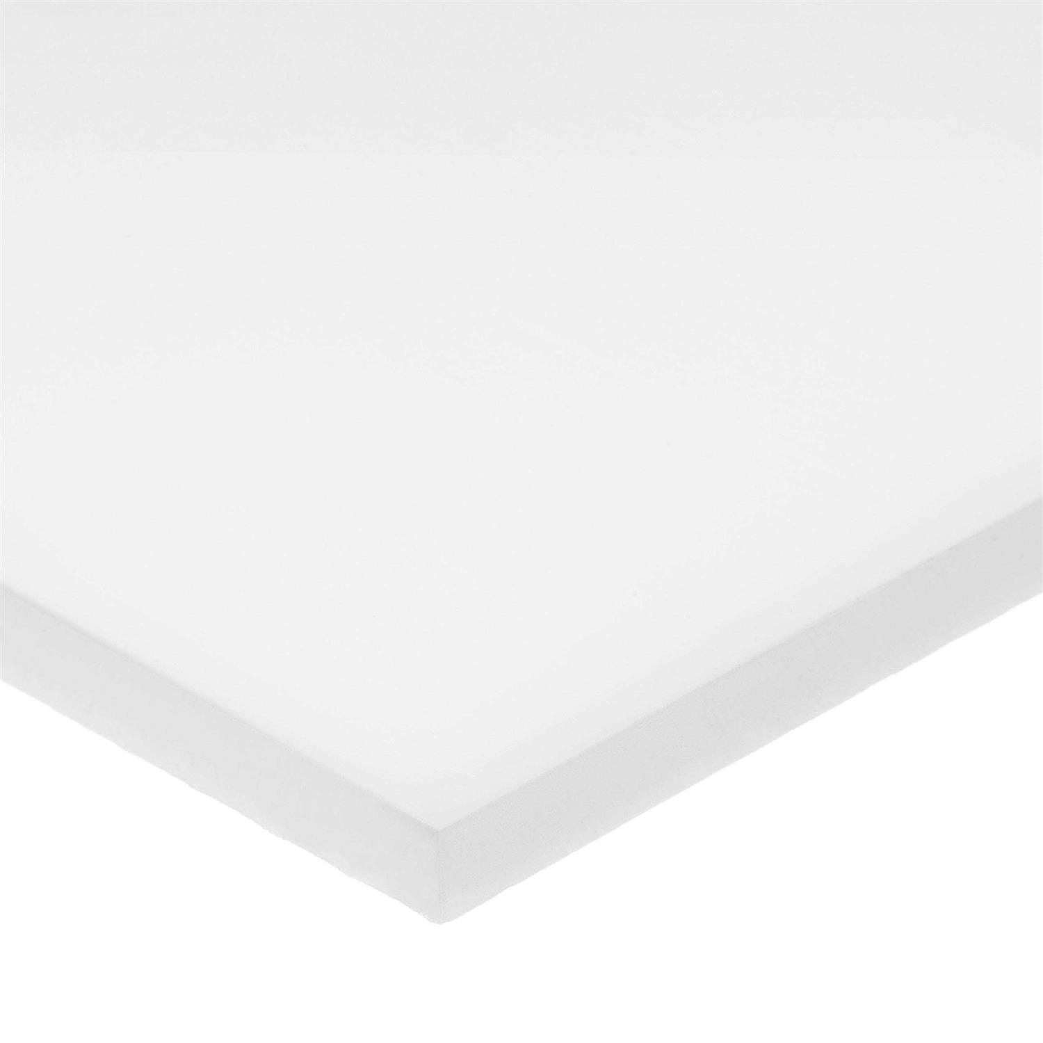 USA Industrials BULK-PS-UHMW-646 White UHMW Polyethylene Plastic Bar - Cheap Fitting