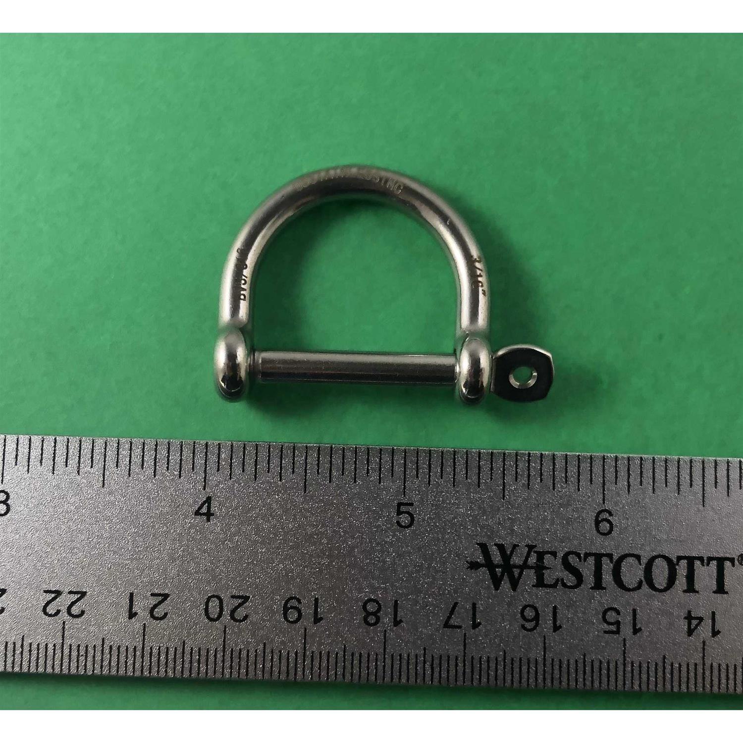 Stainless Steel 316 Wide D Shackle - Cheap Fitting