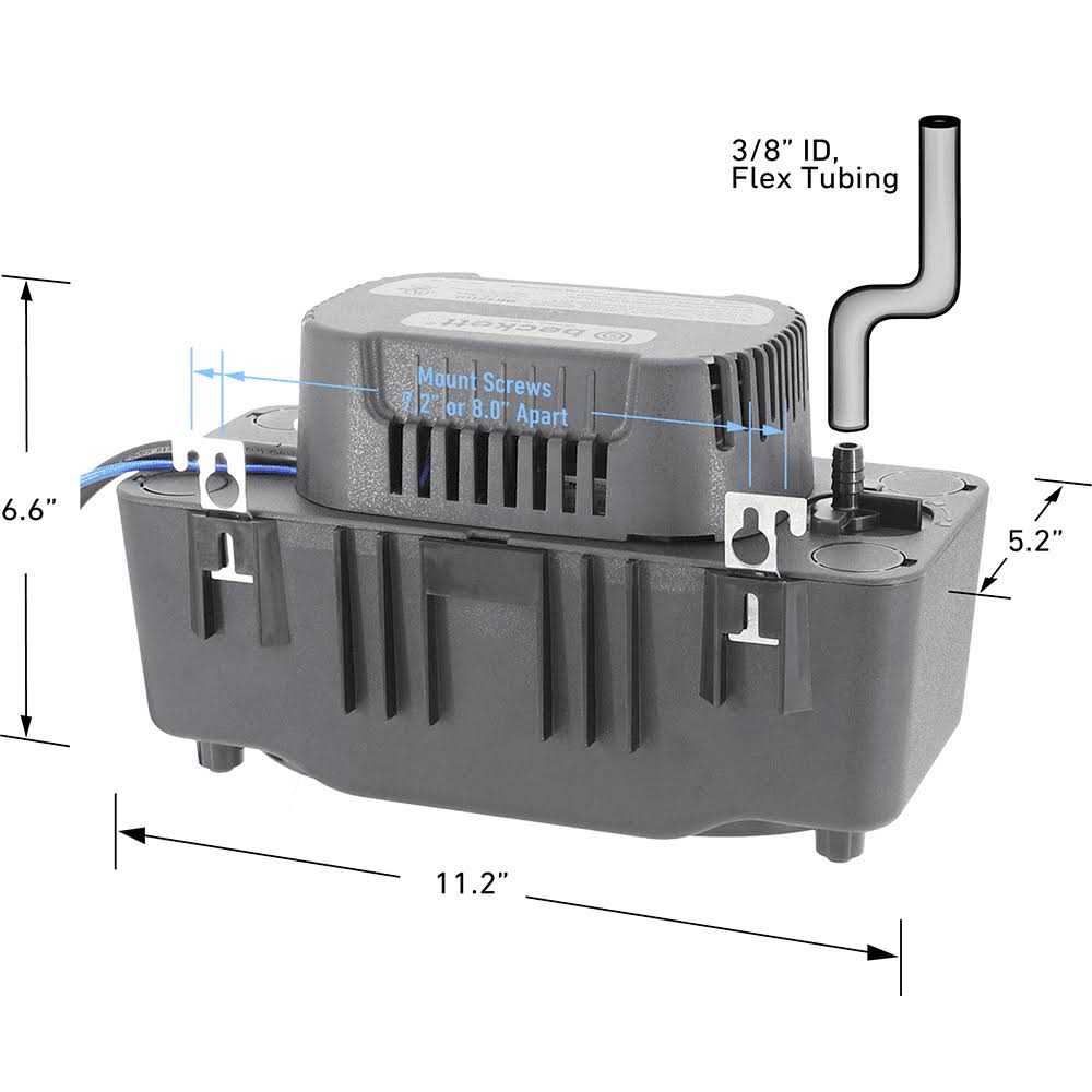 Beckett BK221UL 115V Medium Condensate Pump with Safety Switch - Cheap Fitting