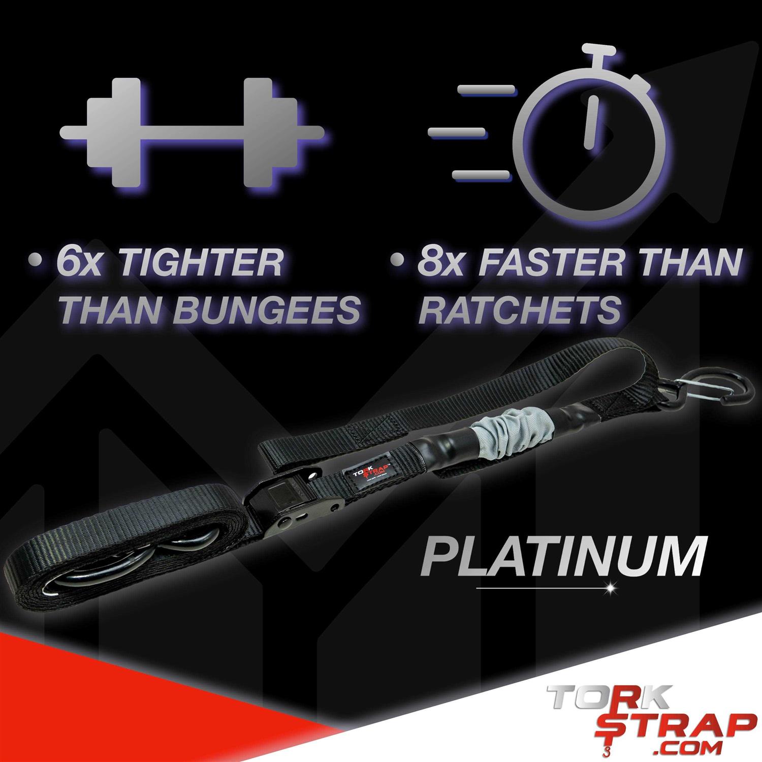 TorkStrap Spring Loaded Tie Down Straps Adapts to Load Shifts - Cheap Fitting