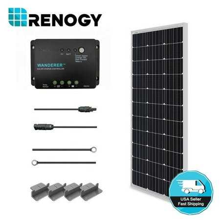 100 Watt 12 Volt Solar Starter Kit - Cheap Fitting