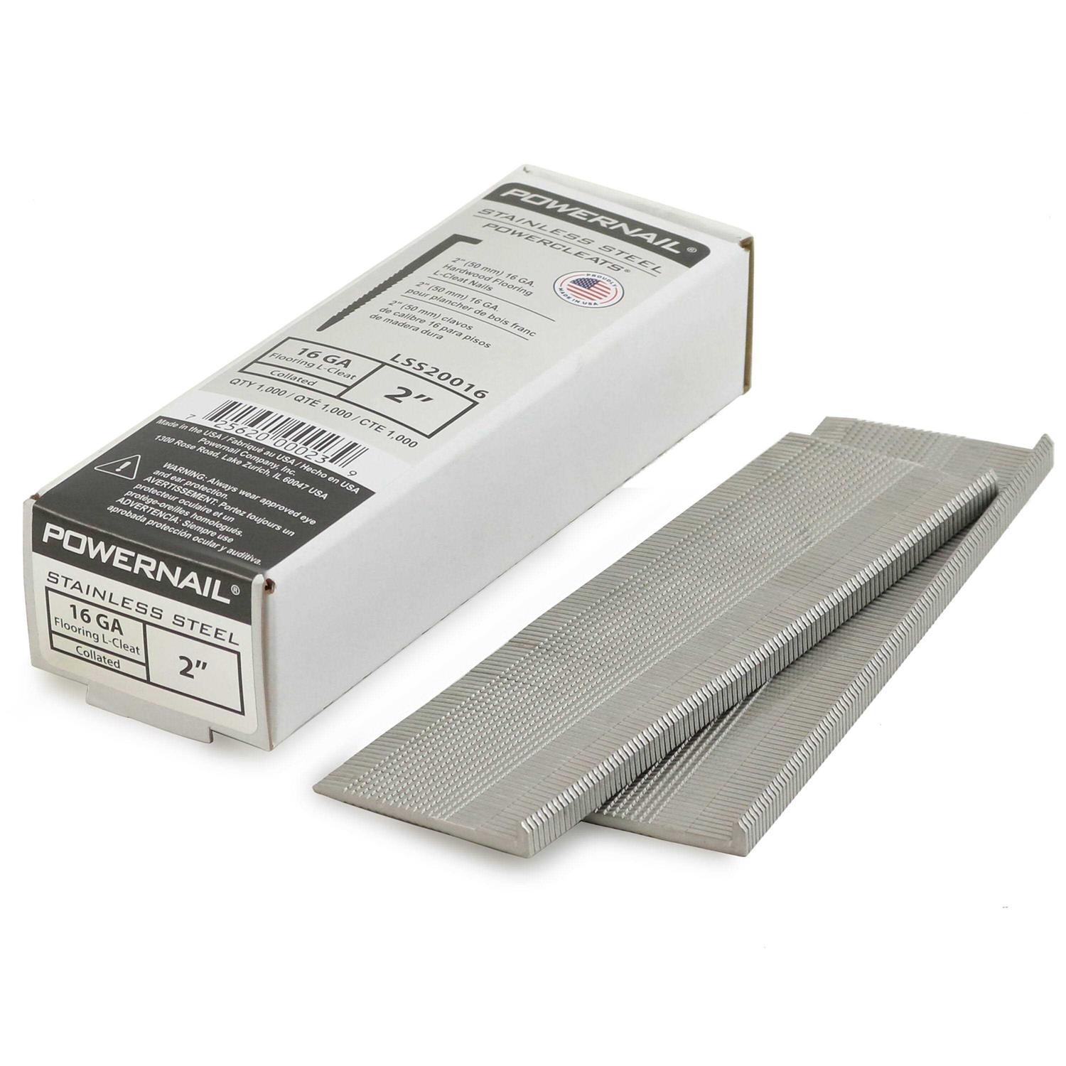 Powernail 2-in 16-Gauge Flooring Nails Stainless Steel LSS20016 - Cheap Fitting