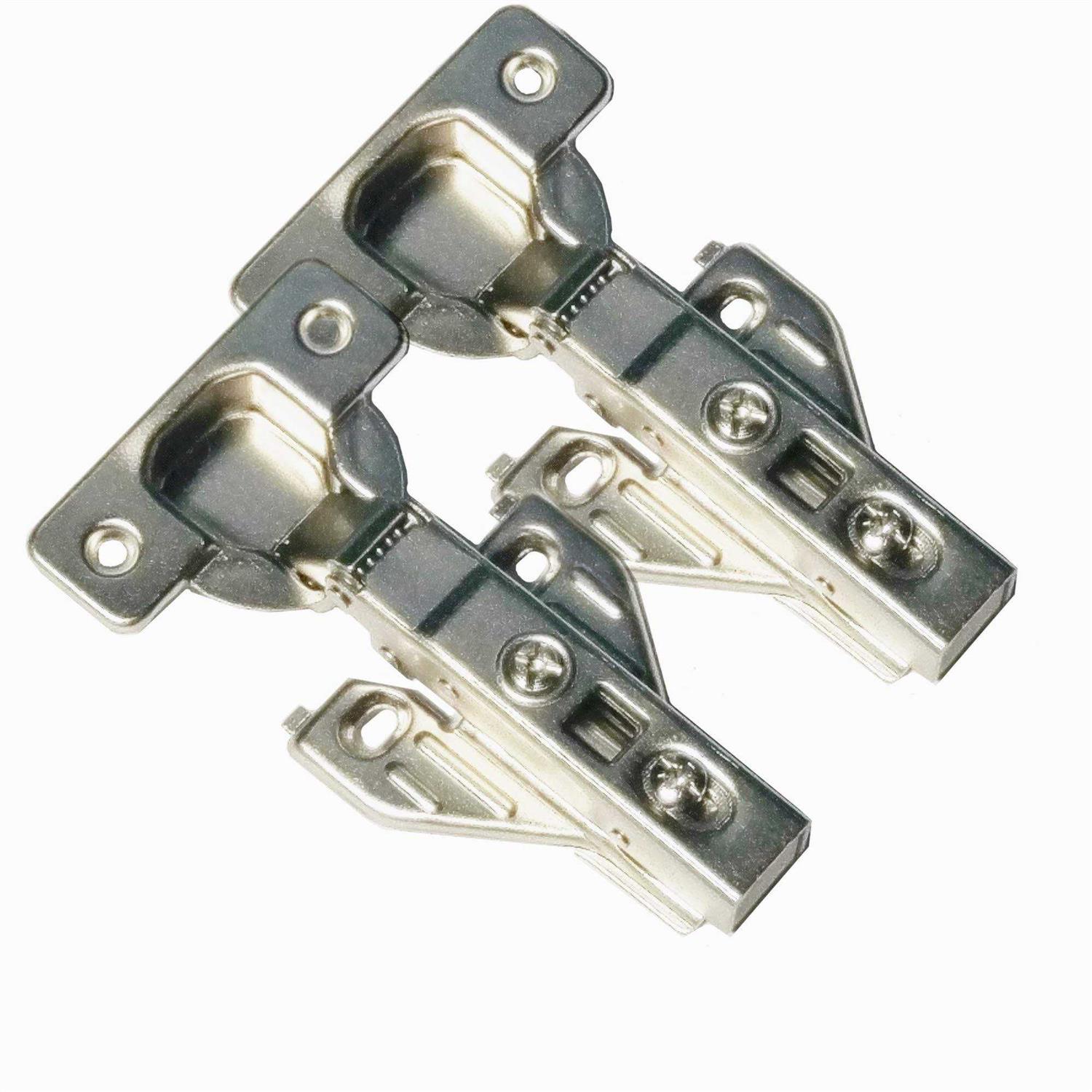 2 Piece Clip on Soft Close Hinges 105 Degree Self Closing Frameless - Cheap Fitting