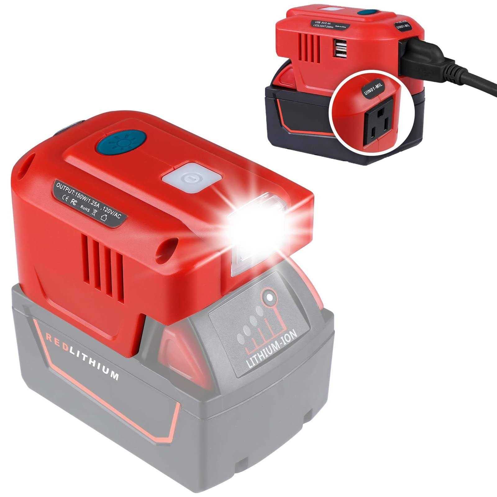 for Milwaukee Power Inverter 150W Portable Power Supply Inverter for Milwaukee M18 18V Li-ion Battery - Cheap Fitting