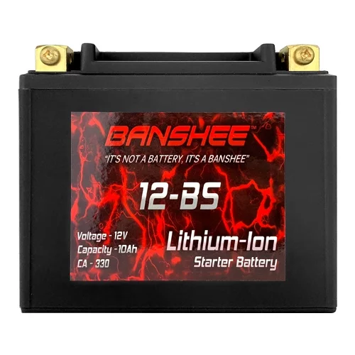 Lithium Ion 12-BS Sealed Motorcycle Starter Battery - Cheap Fitting
