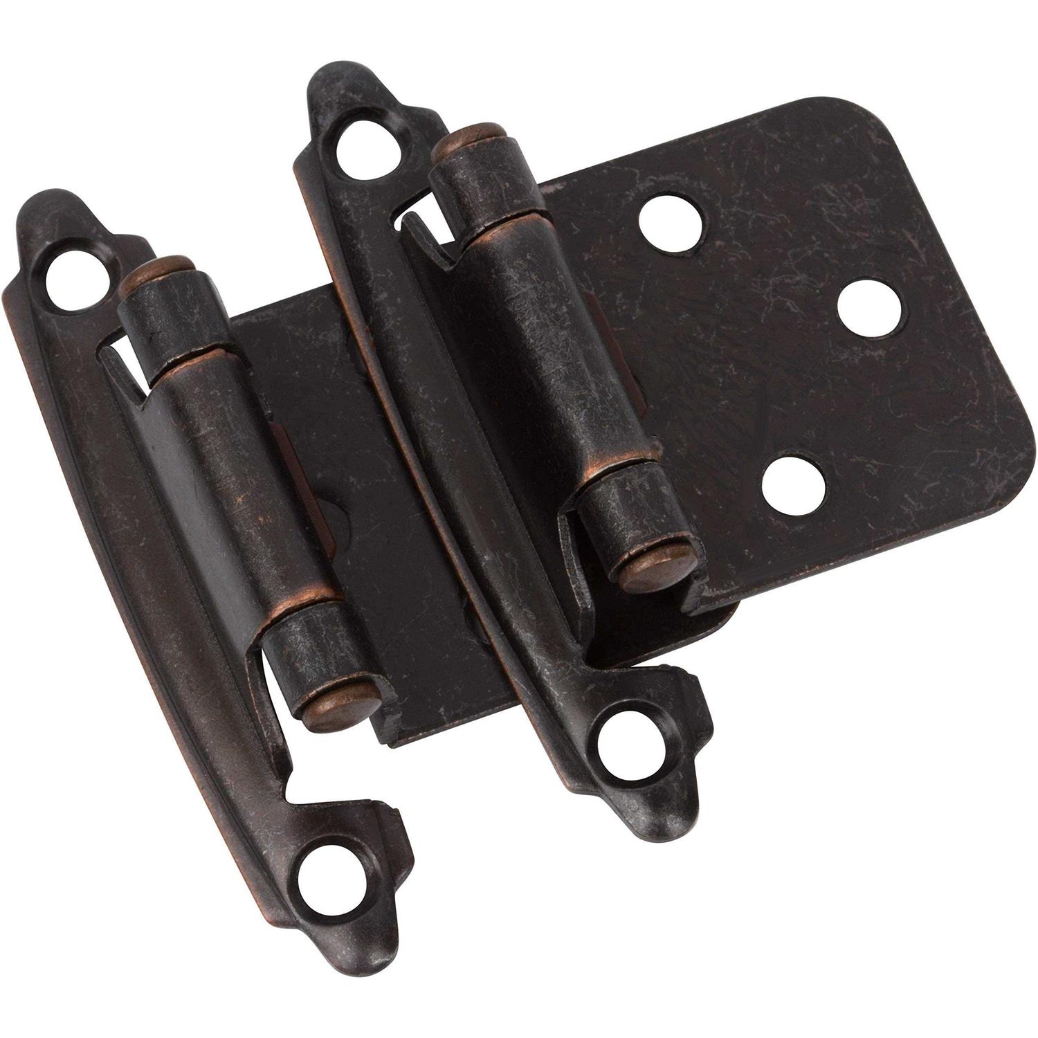 Decobasics Variable Overlay Cabinet Hinges Oil Brushed Bronze 25 Pairs Sets Pack - Cheap Fitting