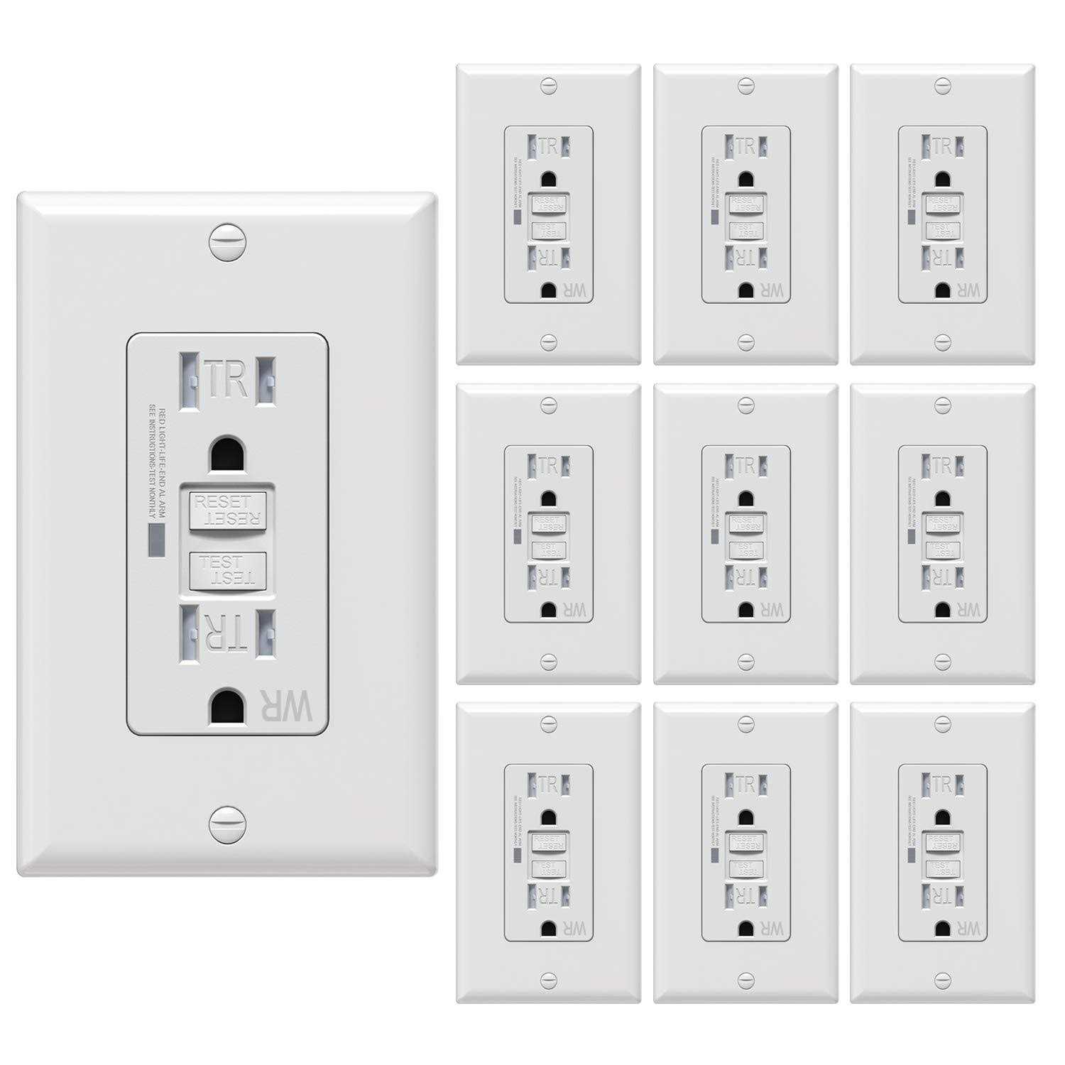 WEBANG Self-Test GFCI Outlets, Tamper-Resistant and Weather-Resistant - Cheap Fitting