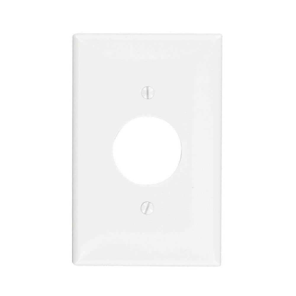 Leviton PJ7-W 1-Gang Single 1.406-Inch Hole Receptacle Wallplate - Cheap Fitting
