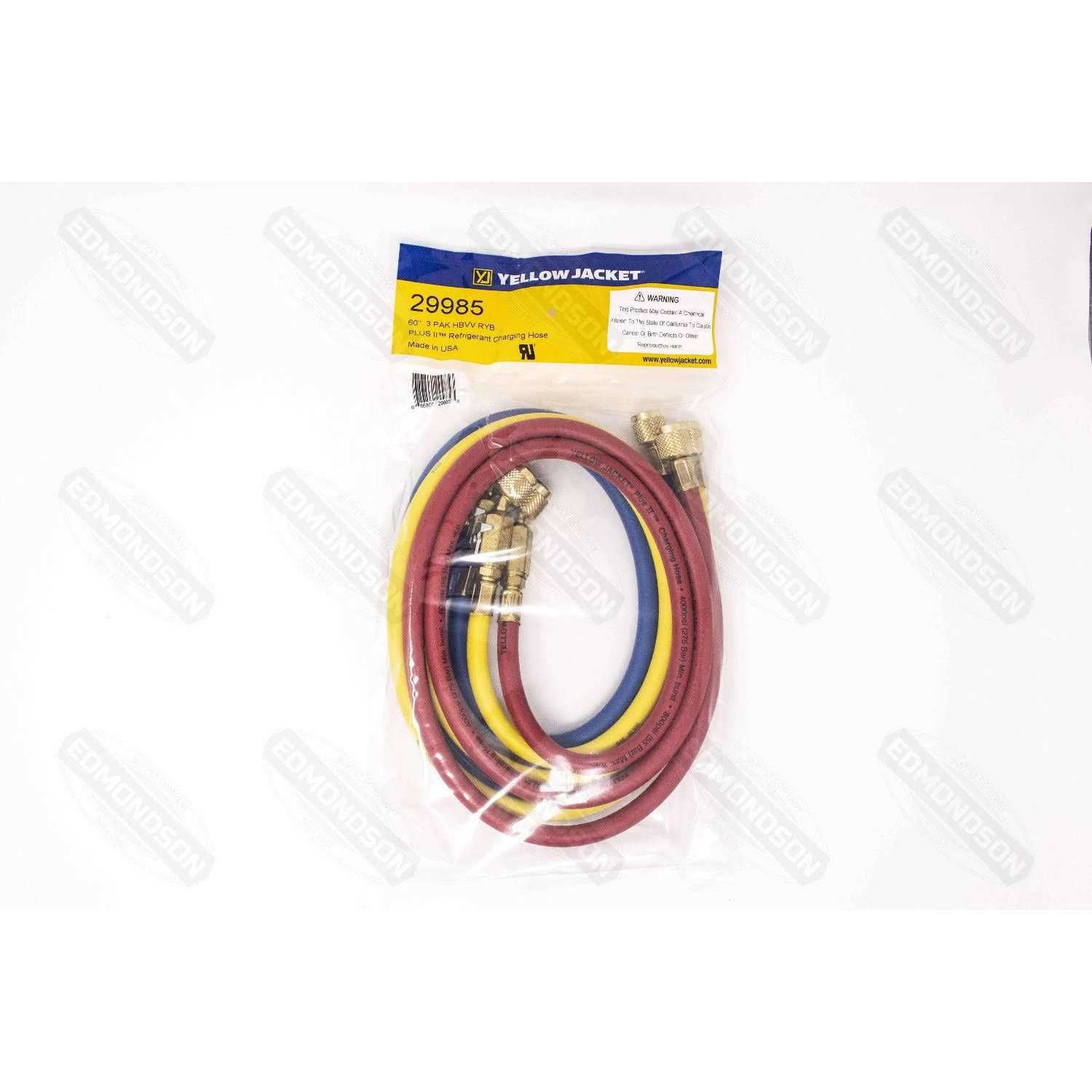 Yellow Jacket Ball Valve Charging Hose 29985 - Cheap Fitting