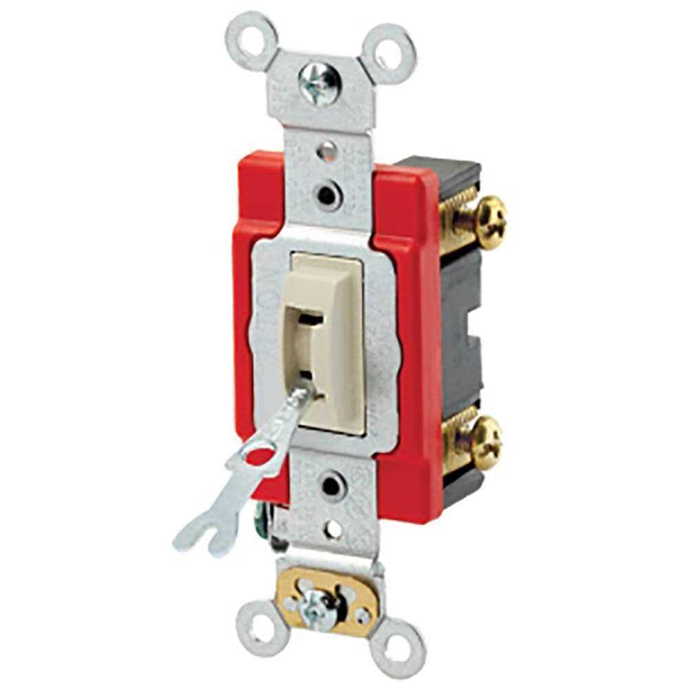 Leviton 20 Amp Single-Pole Toggle Switch 1221 - Cheap Fitting