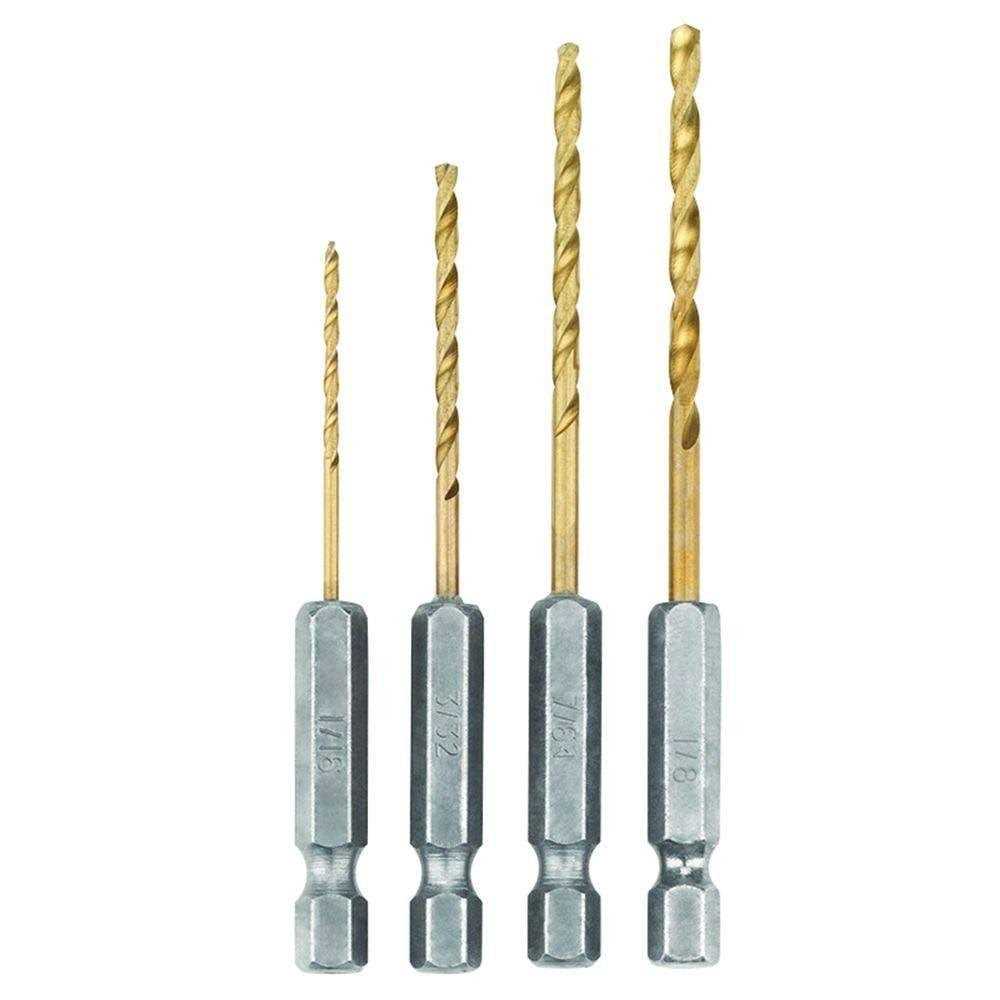 Ryobi SpeedLoad+ Titanium 4-Piece Hex Shank Pilot Drill Bit Set - Cheap Fitting