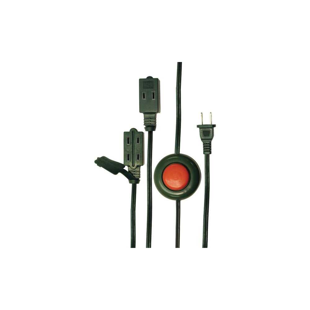 Axis 45512 2-Prong 3-Outlet Indoor Extension Cord with Foot Switch - Cheap Fitting
