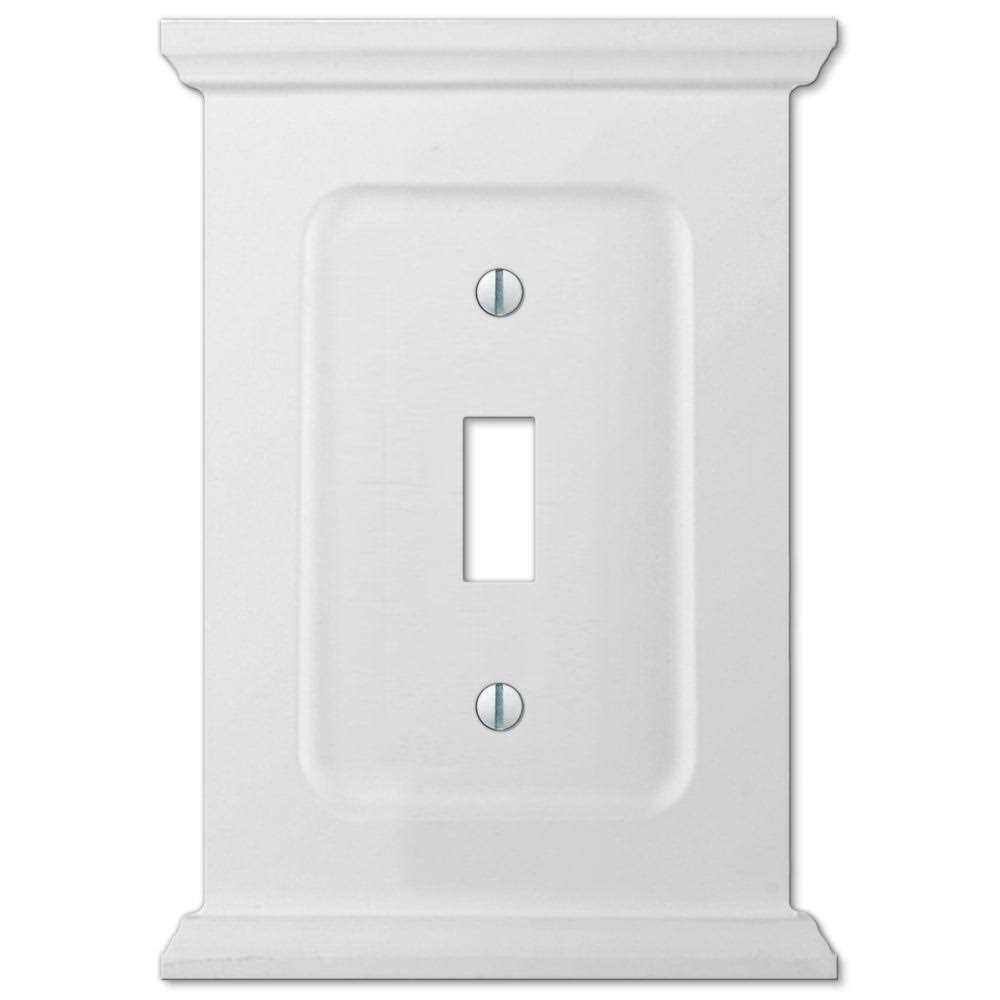 allen + roth LW2050RW Capitol 1-Gang Decorator Standard Wall Plate - Cheap Fitting