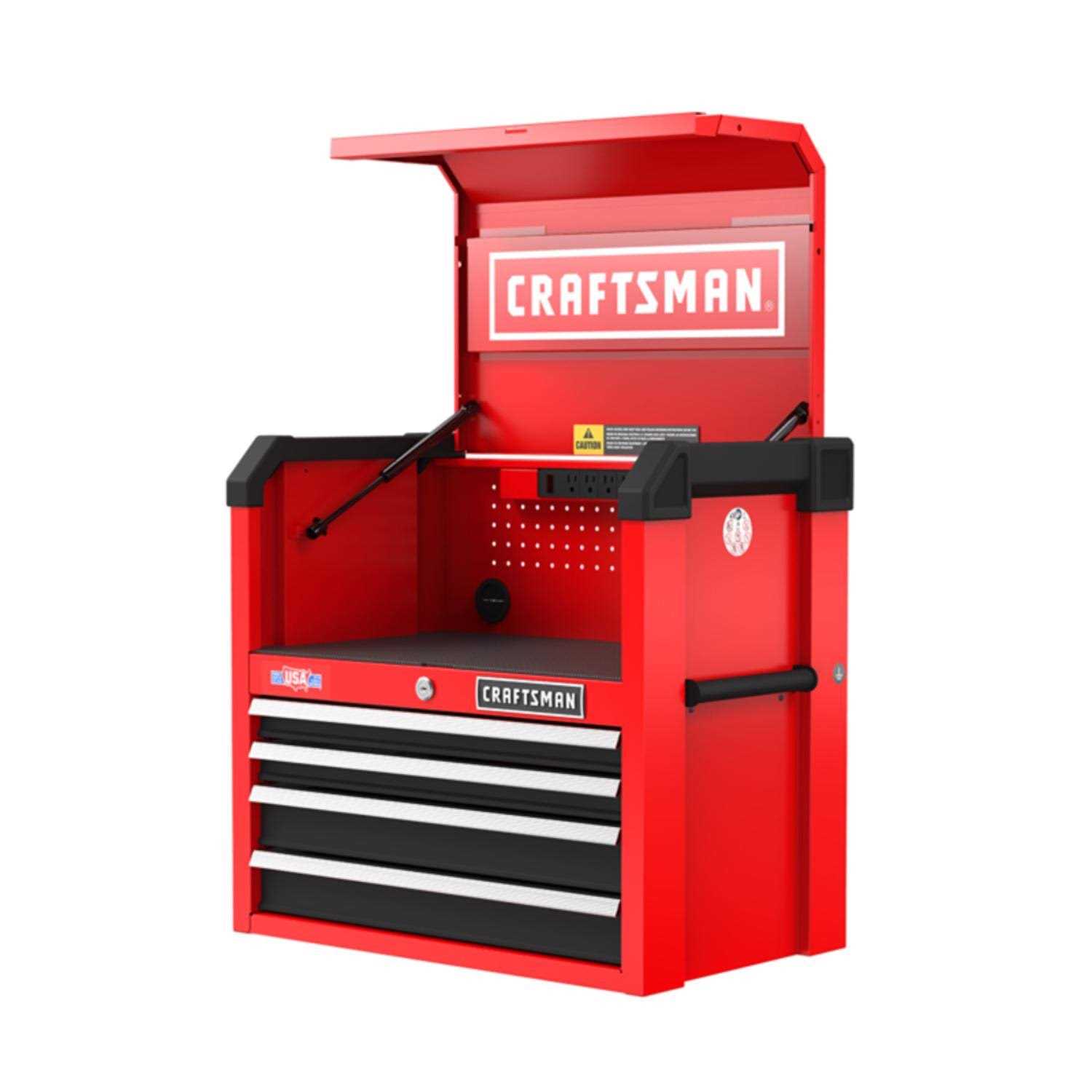 Craftsman S2000 26 in. 4 Drawer Steel Tool Chest 24.7 in. H x 16 in. D - Cheap Fitting