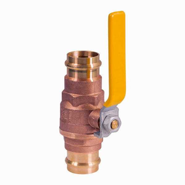 The Plumber’s Choice Brass Double-O-Ring Press Ball Valve - Cheap Fitting