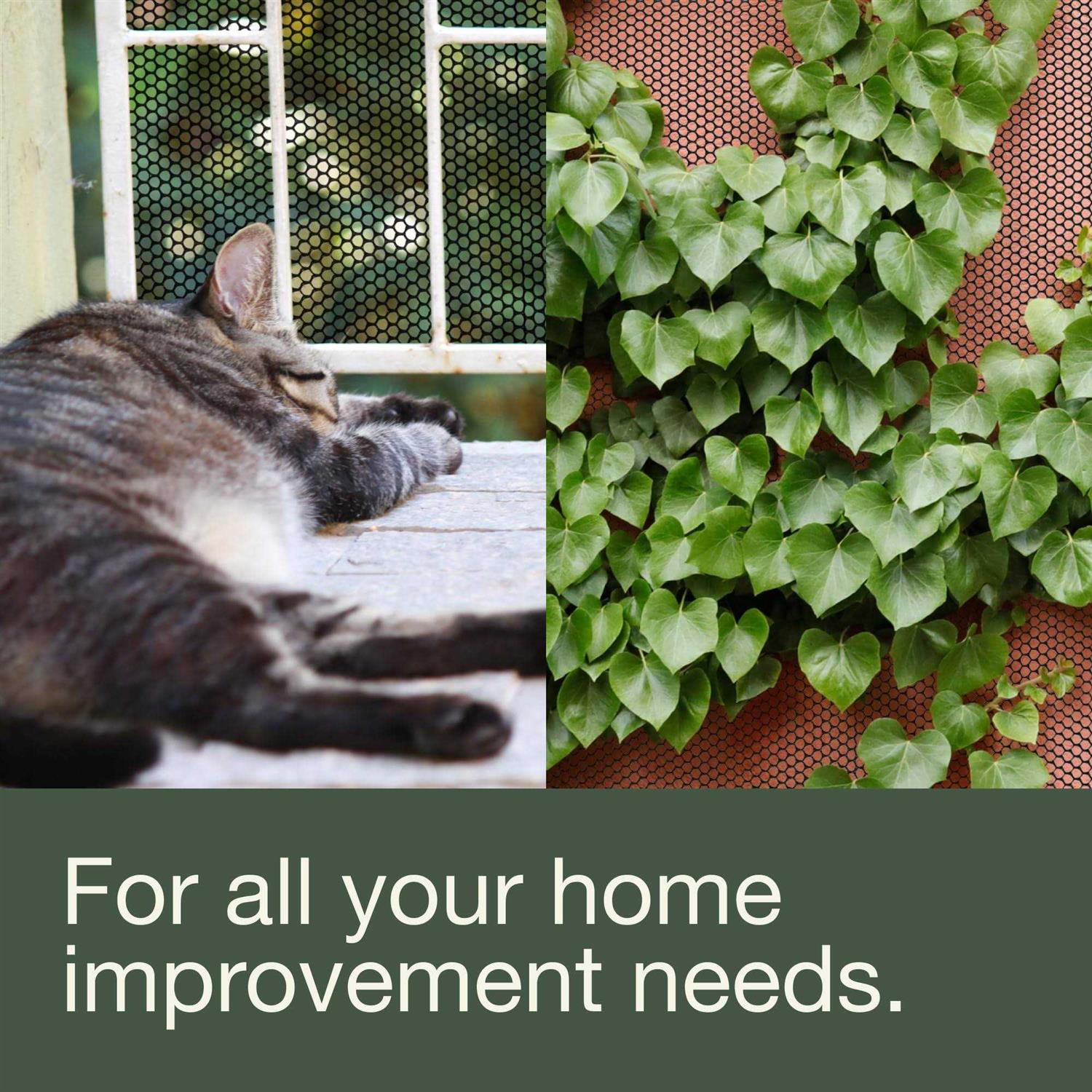 MAPORCH Black Plastic Wire Mesh Fence 15.7IN x 10FT Roll - Cheap Fitting