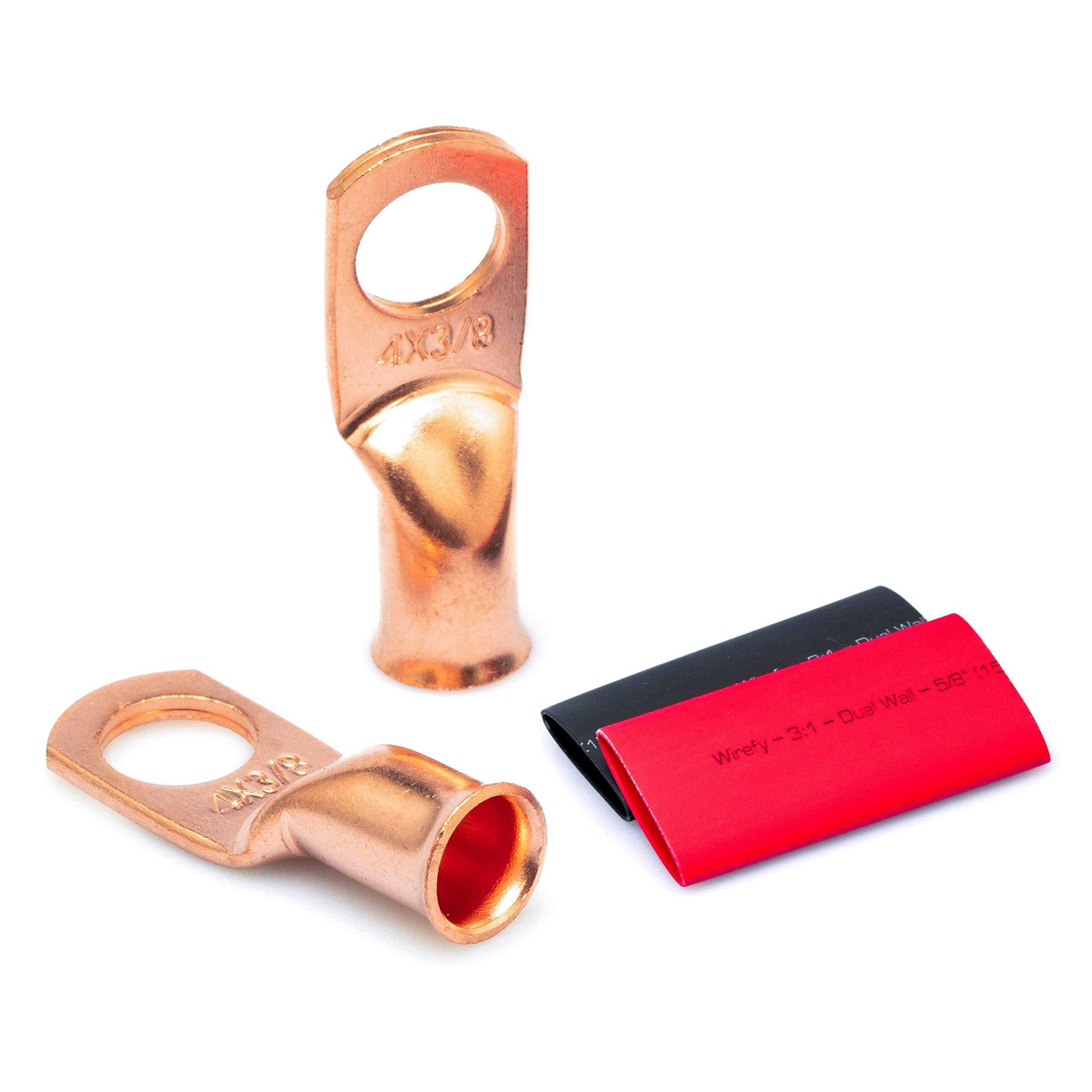 Wirefy Gauge Wire Lugs Copper Cable Lugs Battery Terminal Connectors - Cheap Fitting