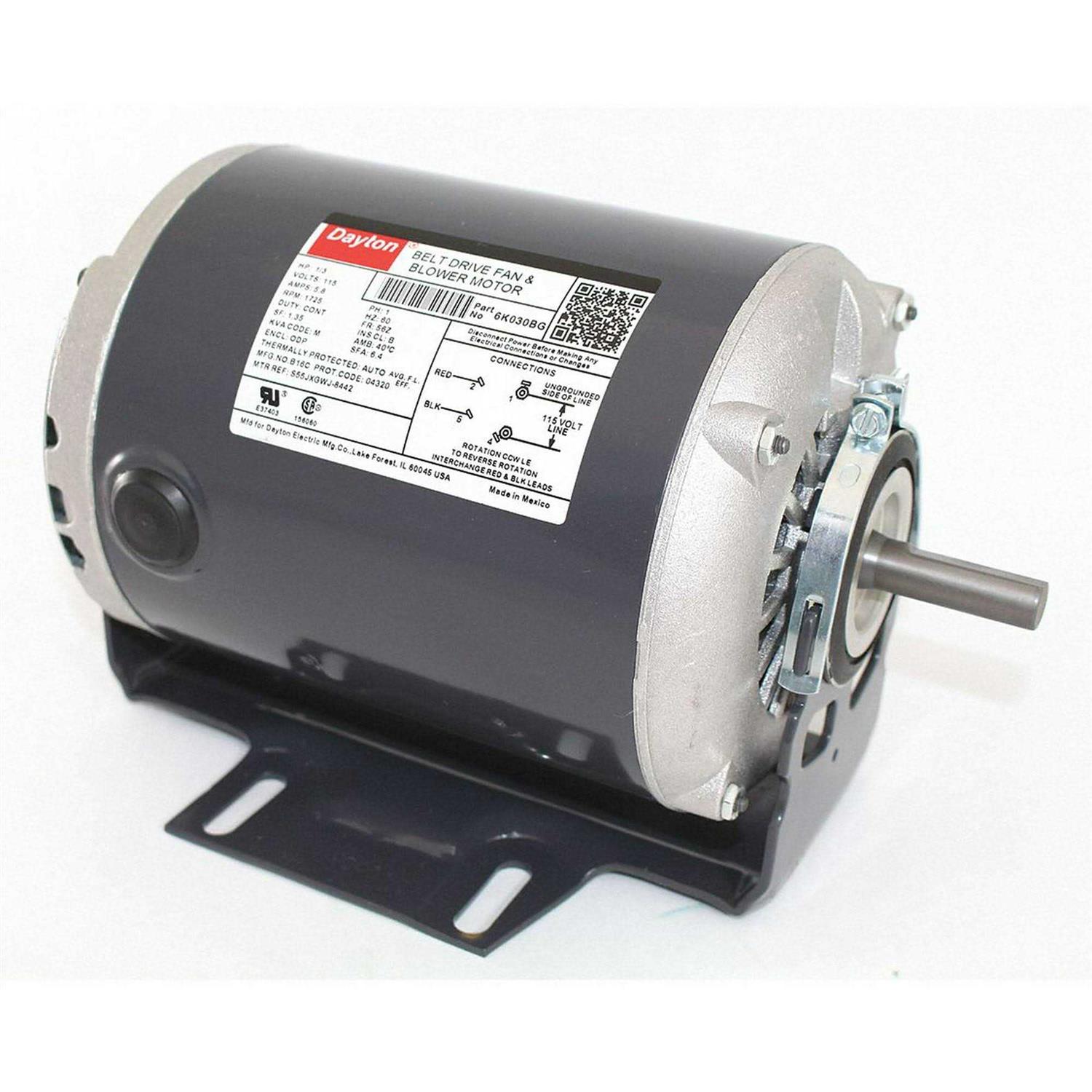 Dayton 6K030 Motor 1/3 HP - Cheap Fitting
