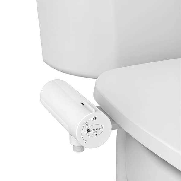 Glacier Bay Slim Non-Electric Bidet Attachment in White with Self Cleaning - Cheap Fitting