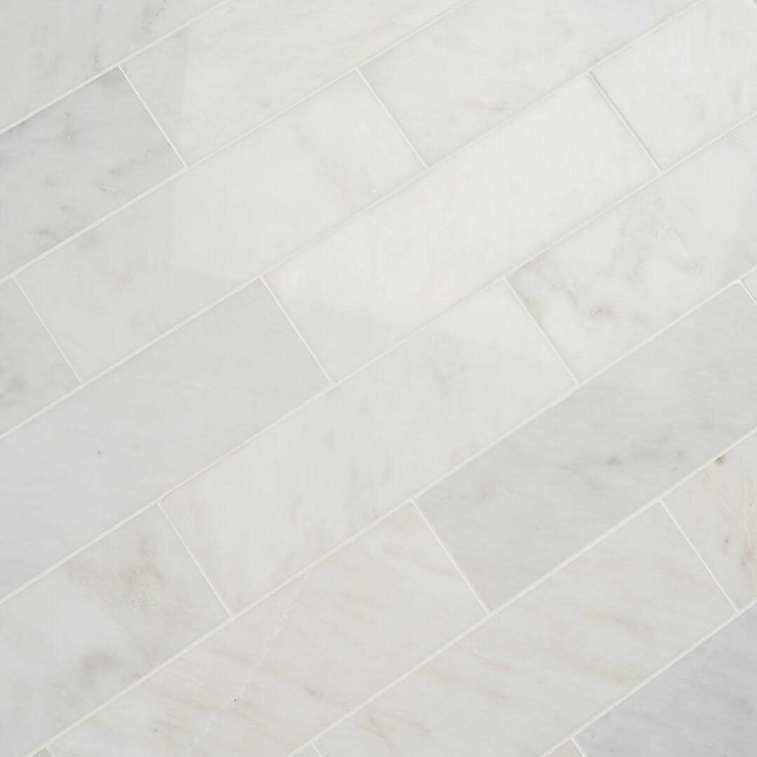 Ivy Hill Tile Oriental 4 in. x 12 in. x 8 mm Marble Floor and Wall Subway Tile - Cheap Fitting