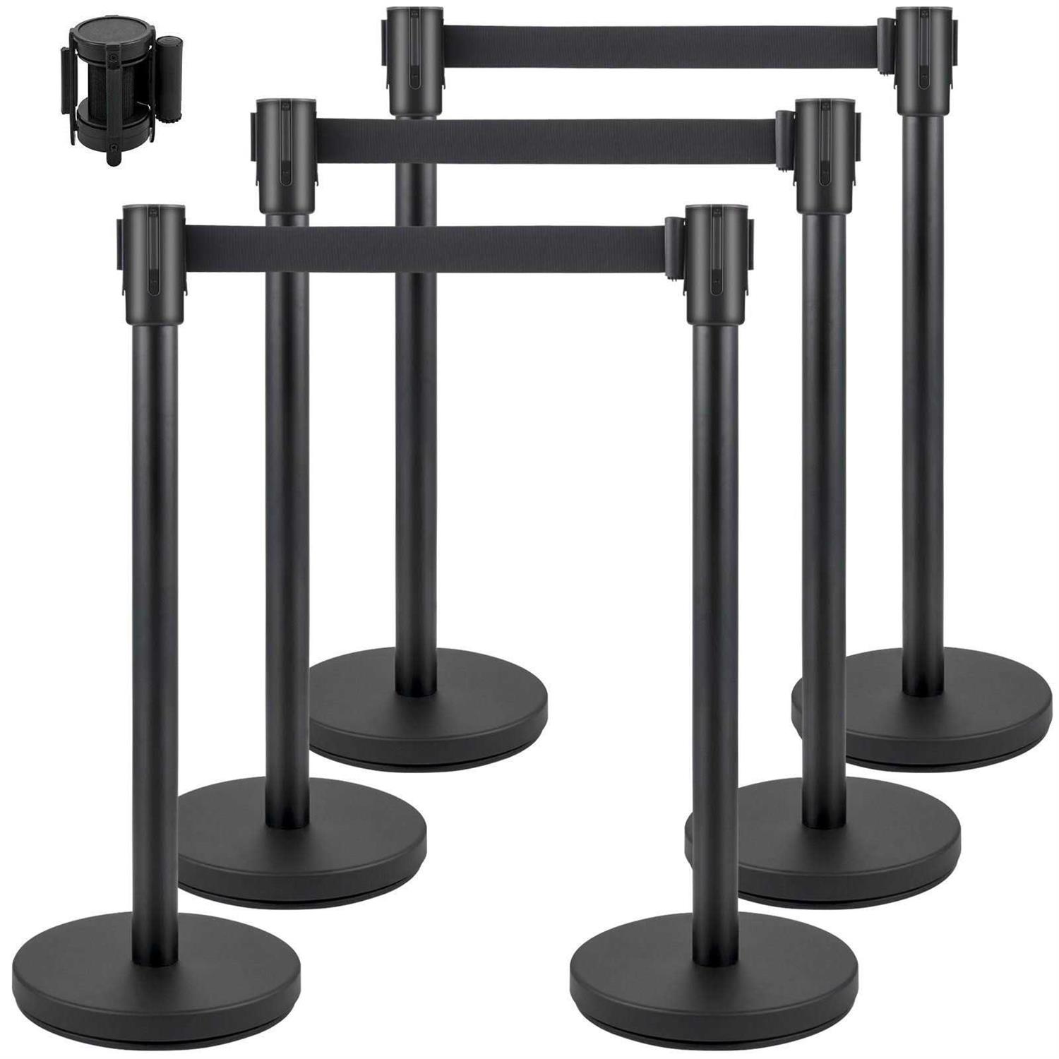 VEVOR Crowd Control Stanchion Set, Stanchion Set with 6.6 ft/2 m - Cheap Fitting