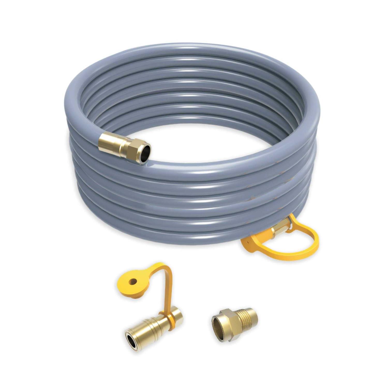 Firman 1815 25′ Natural Gas Hose with Storage Strap - Cheap Fitting