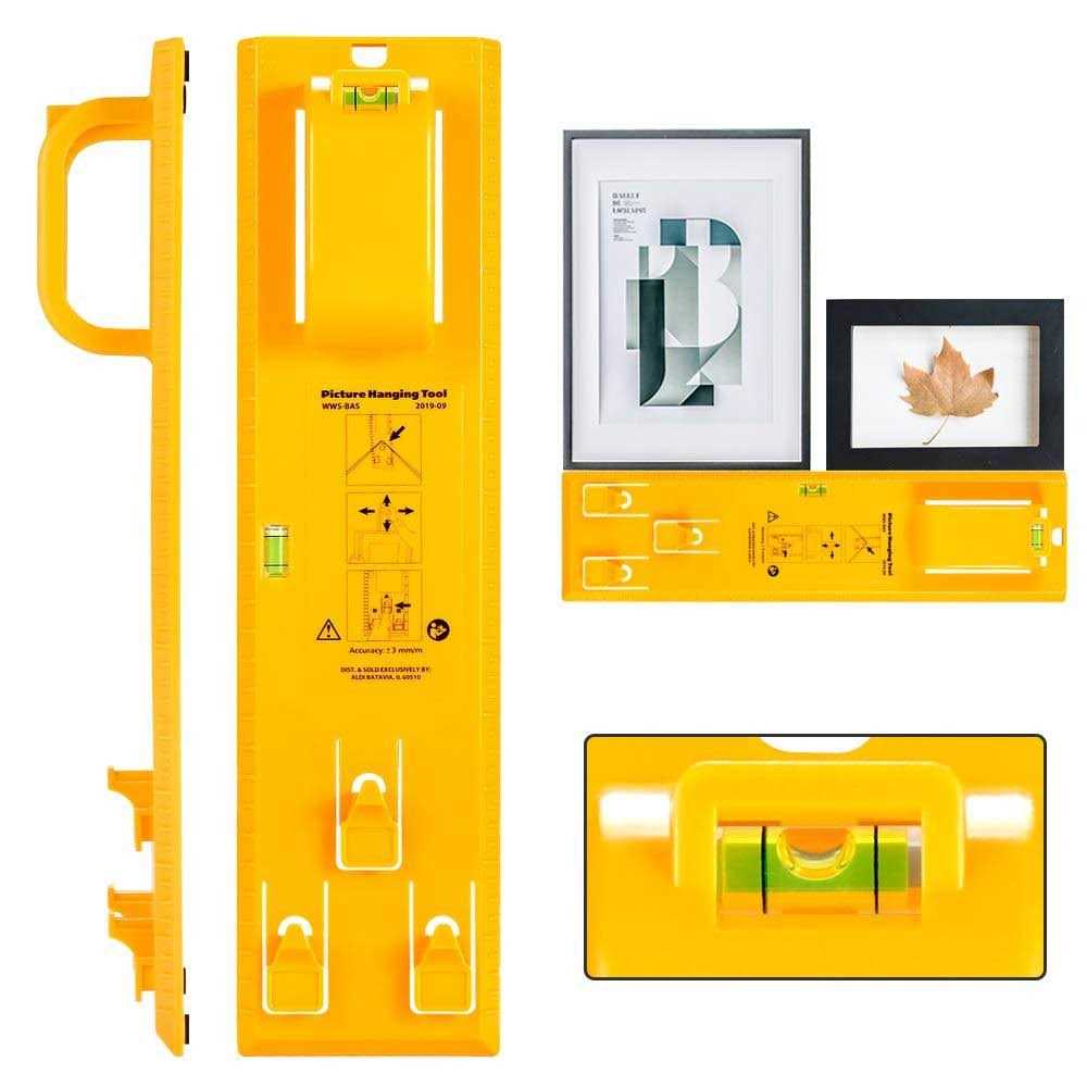 Picture Hanging Tool with Level Easy Frame Picture Hanger Wall Hanging Kit - Cheap Fitting