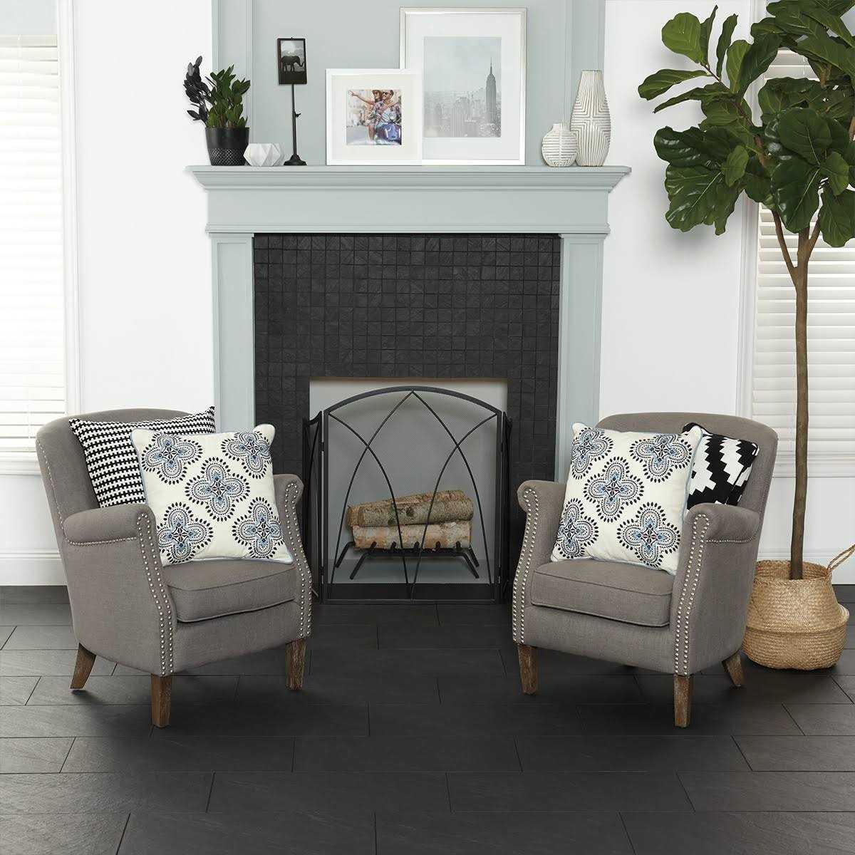 American Olean Carbon Mist Slate 12-in x 24-in Glazed Porcelain Stone Look Floor and Wall Tile CM151224HC1PK - Cheap Fitting