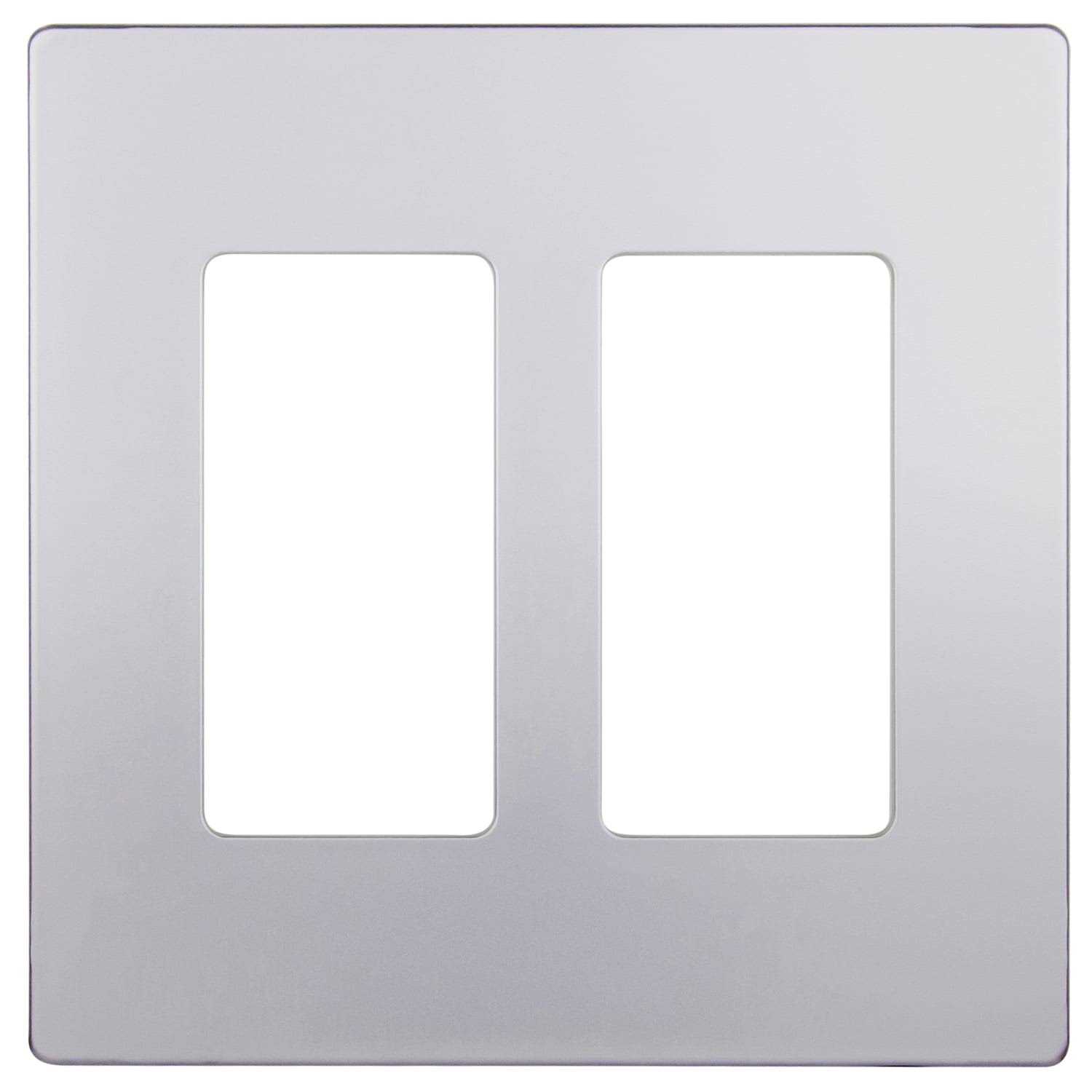Screwless 2-Gang Decorator Wall Plate Enerlites - Cheap Fitting
