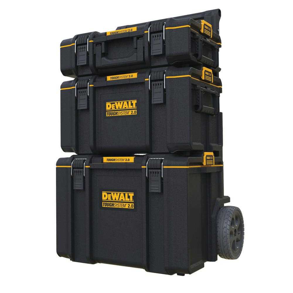 DEWALT TOUGHSYSTEM 2.0 Small Tool Box, TOUGHSYSTEM 2.0 22 in. Large Tool Box and TOUGHSYSTEM 2.0 24 in. Mobile Tool Box, Black - Cheap Fitting