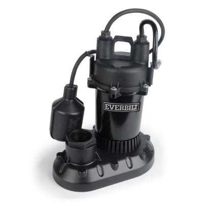 Everbilt Submersible Aluminum Sump Pump with Tethered Switch - Cheap Fitting