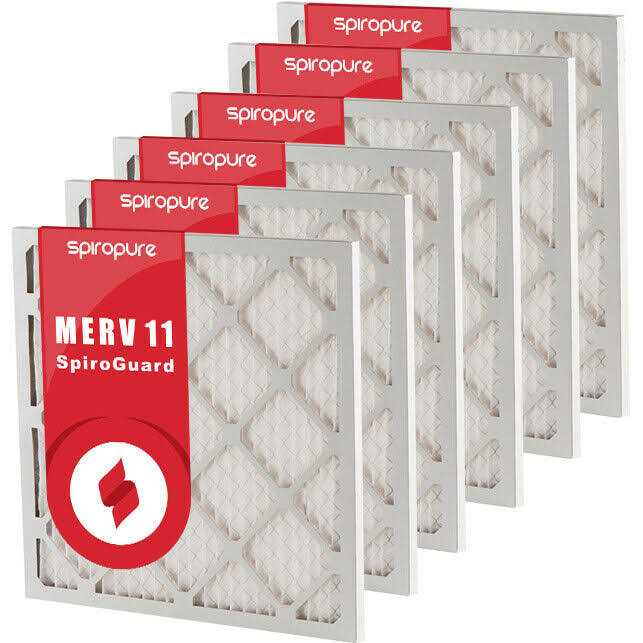 SpiroPure MERV 8 Pleated Air Filters - Cheap Fitting