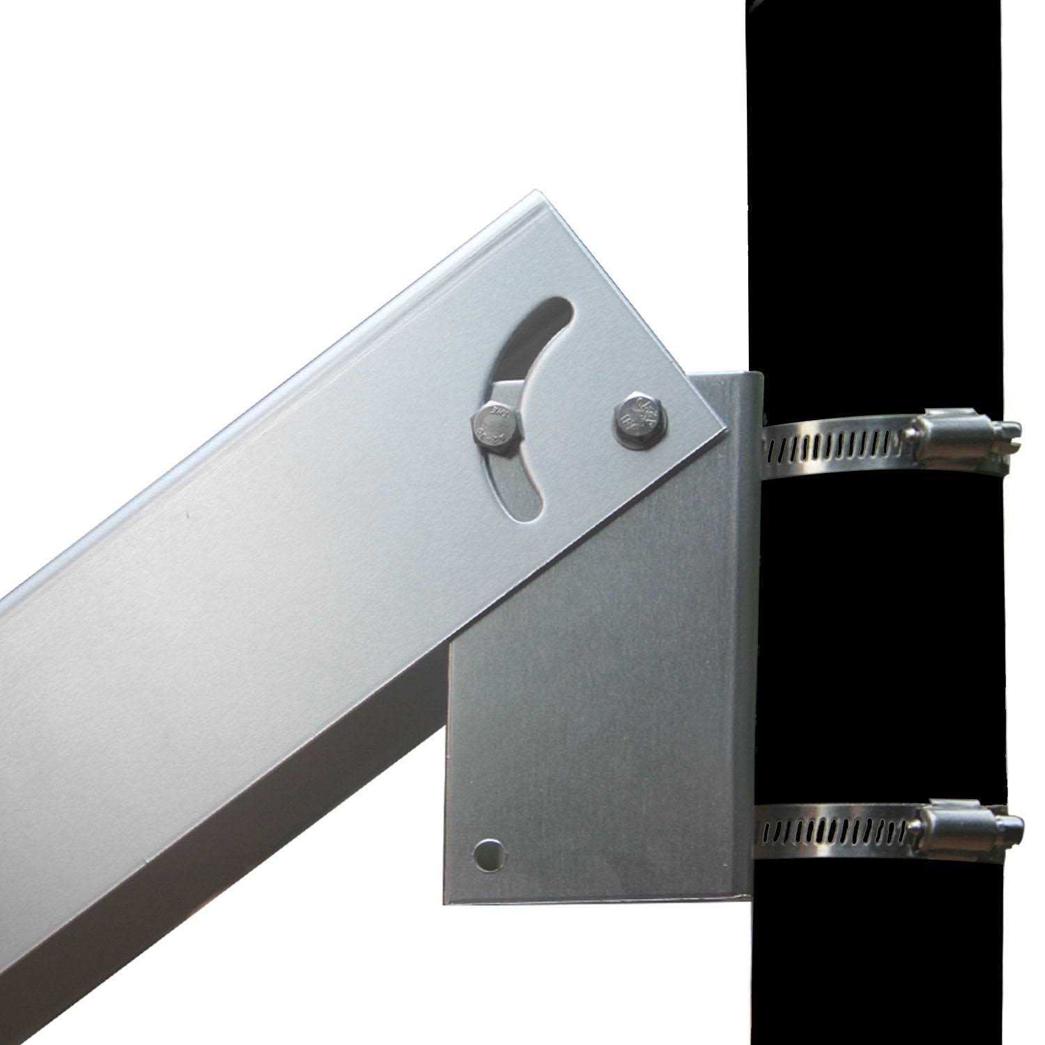 Solar Panel Pole Mount Kit Single Arm Pole-wall Mounting Brackets Supp - Cheap Fitting