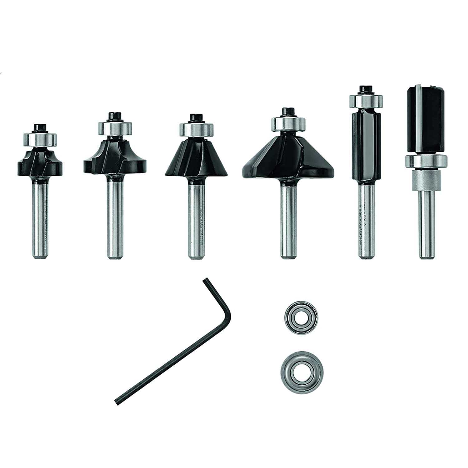 Bosch Genuine 6 pc. Carbide-Tipped Trim and Edging Router Bit Set - Cheap Fitting