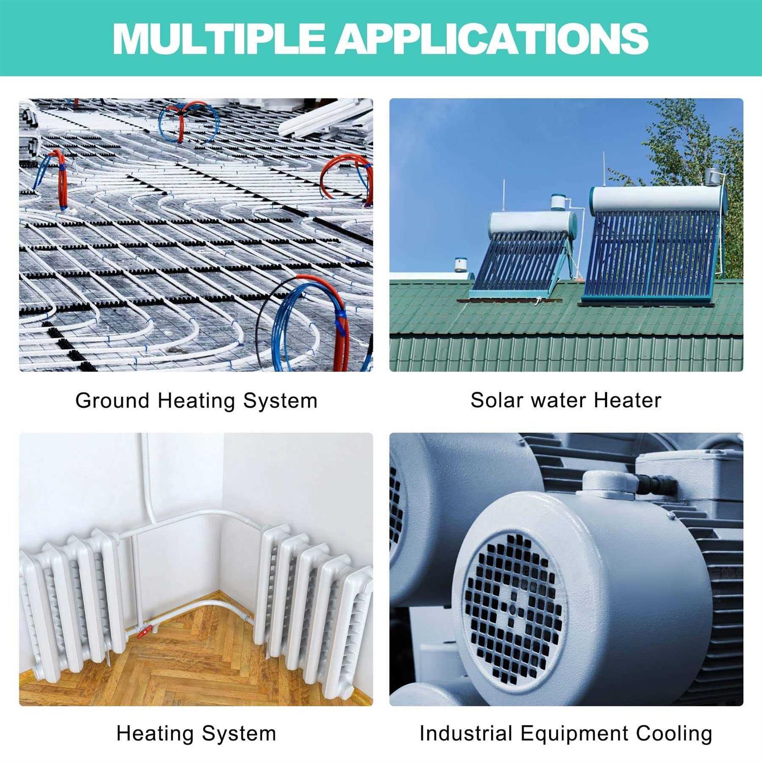 KOLERFLO Water Recirculating Pump 3/4 Inch Circulating Water Pump for Water Heater System - Cheap Fitting