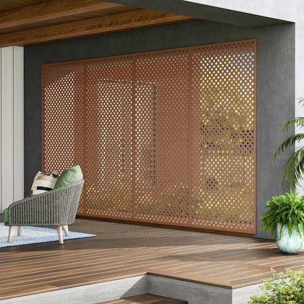 Barrette Outdoor Living 4 ft. x 8 ft Privacy Diamond Vinyl Lattice - Cheap Fitting