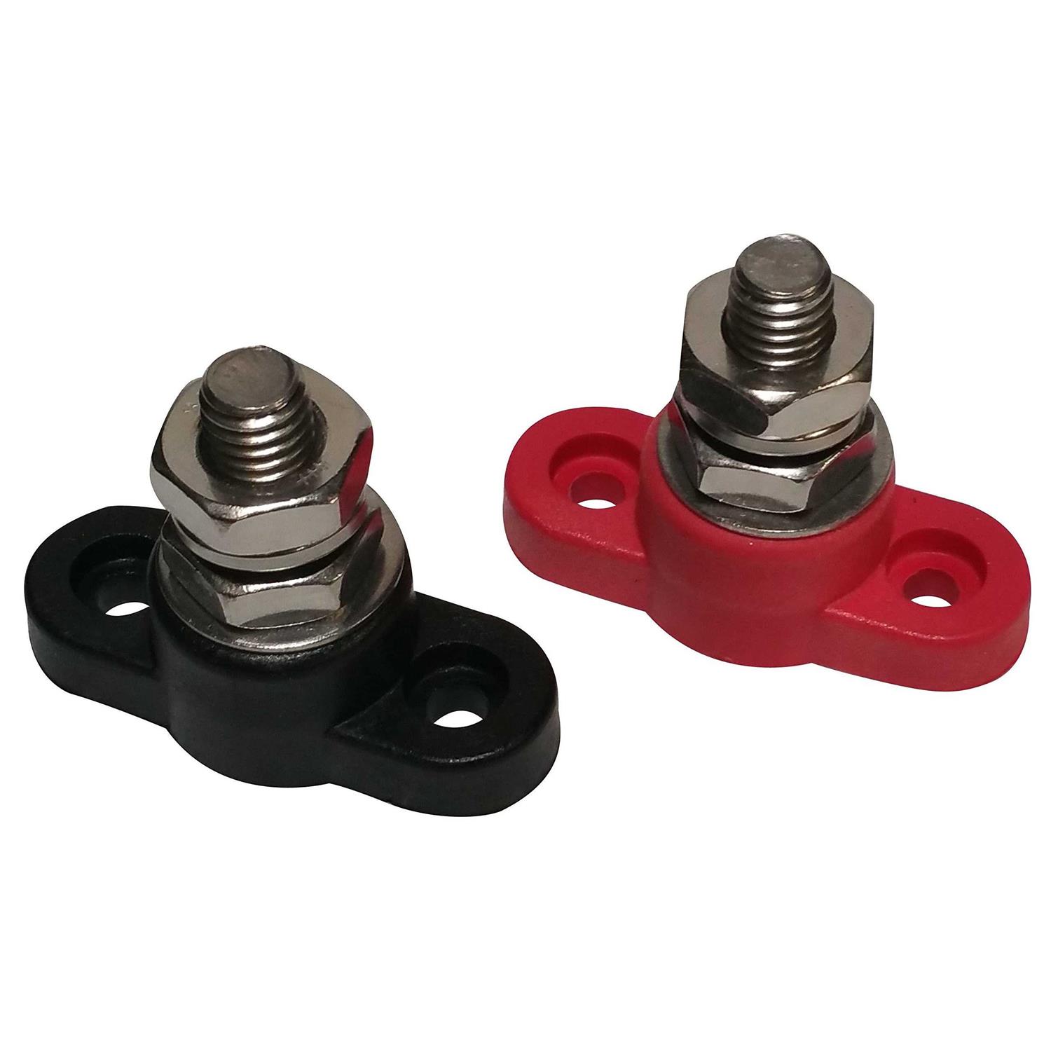 Battery Power & Ground Insulated Stainless Steel Stud Junction Post - Cheap Fitting