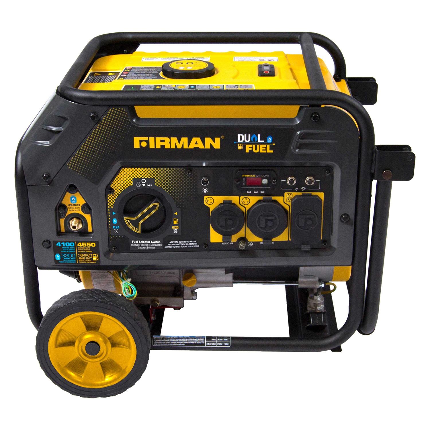 Firman H03652 4550/3650 Watt Dual Fuel Recoil Start Generator - Cheap Fitting