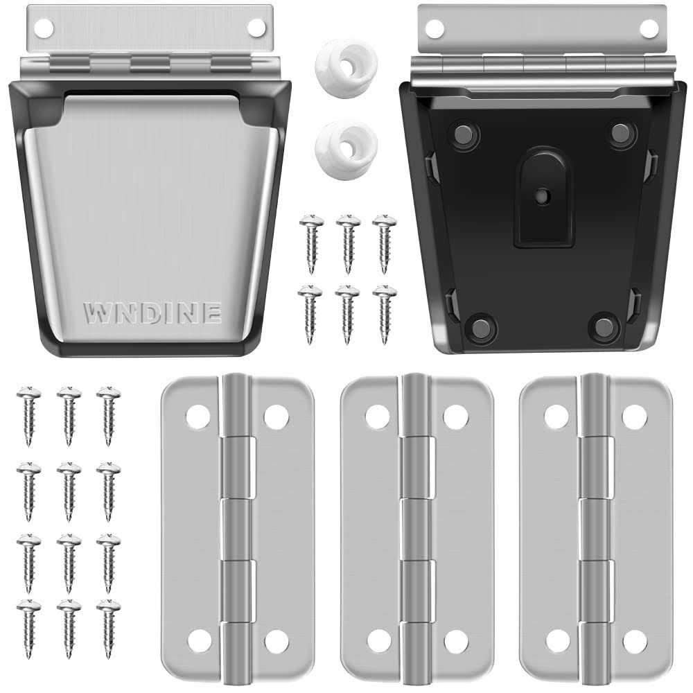 Cooler Stainless Steel Hinge & Latch Set, for Igloo Cooler Replacement Parts, Ice Chest Hinges, Latch Posts, and Screws	Cooler Stainless Steel Hinge & Latch Set, for Igloo Cooler Replacement Parts, Ice Chest Hinges, Latch Posts, and Screws - Cheap Fitting