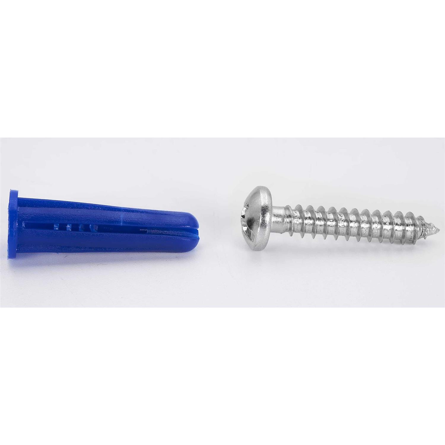 CONFAST #10-12 Plastic Conical Blue Bantam Drywall Wall Anchor Kit PAK1012 Includes Anchors Screws and Drill bit - Cheap Fitting