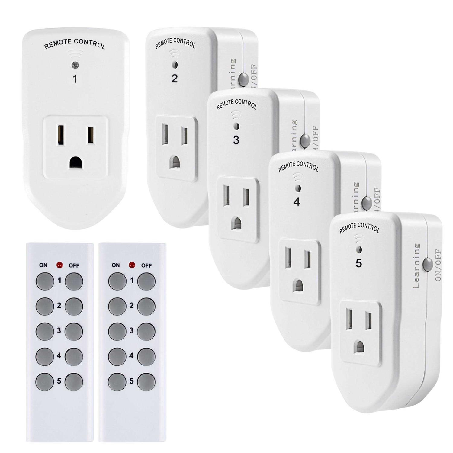 BN-LINK ES1513-5-2 Wireless Remote Control Outlet with Extra Long Range - Cheap Fitting