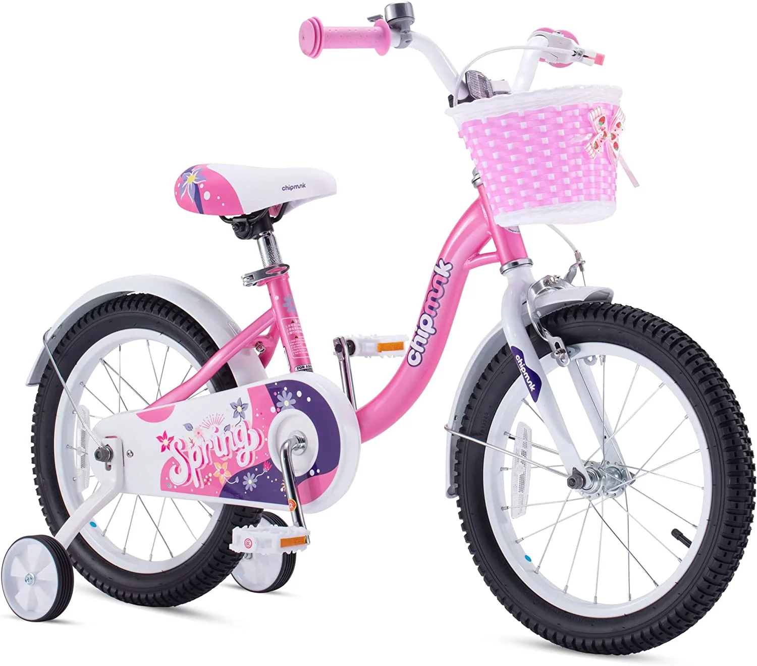 RoyalBaby Spring Kids Bike Girls 14 Inch Bicycle with Basket for Ages 3-9 Years Training Wheel Options Green - Cheap Fitting