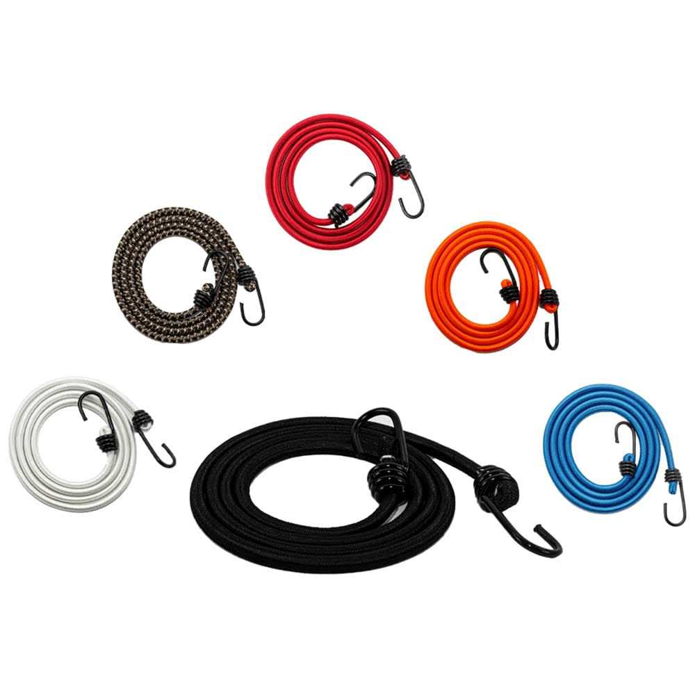 Sgt Knots Bungee Cord with Hooks Marine Grade Shock Cord with 2 Hooks - Cheap Fitting