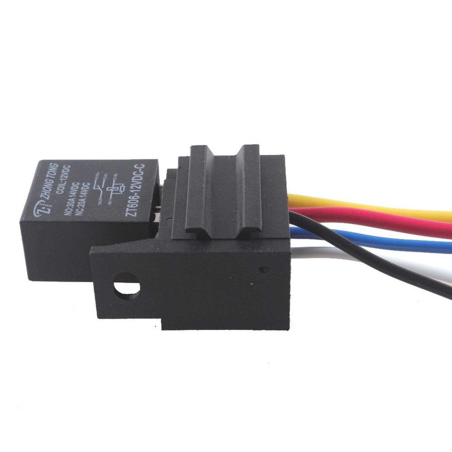 Esupport Car Heavy Duty Relay Switch 12v 30a Spdt 5pin Wire Socket Plu - Cheap Fitting