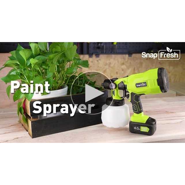 Cordless Paint Sprayer SnapFresh Power Paint & HVLP Sprayer Gun - Cheap Fitting
