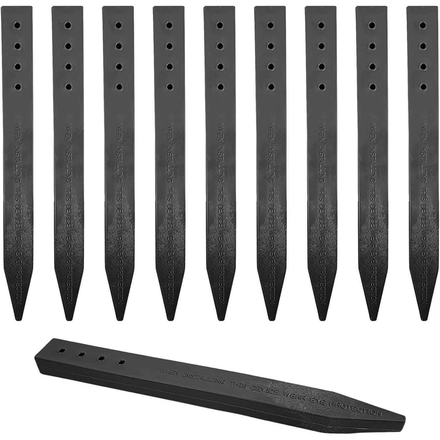 One Stop Outdoor Heavy Duty Brown Landscape Lawn & Garden Border Edging Stakes - Cheap Fitting
