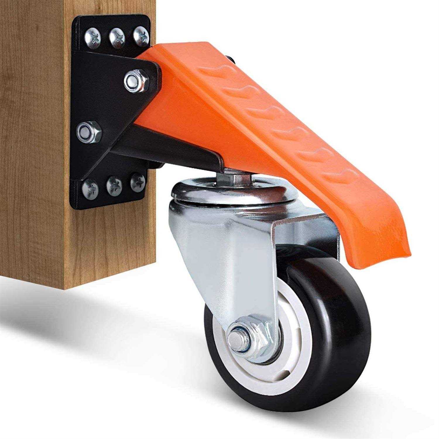 Ronlap Workbench Casters Kit 880 Lbs Capacity 3 Extra Heavy Duty Retractable Casters 4 Pack - Cheap Fitting