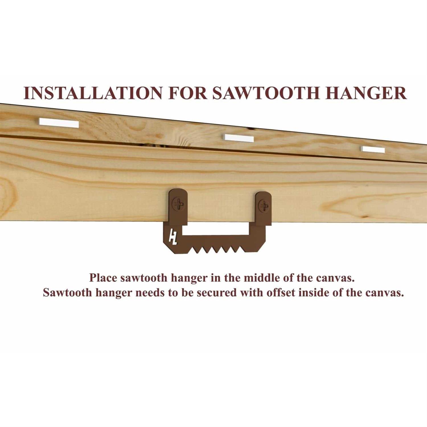 Hangz Canvas Flat Mount Sawtooth Hanger - Cheap Fitting